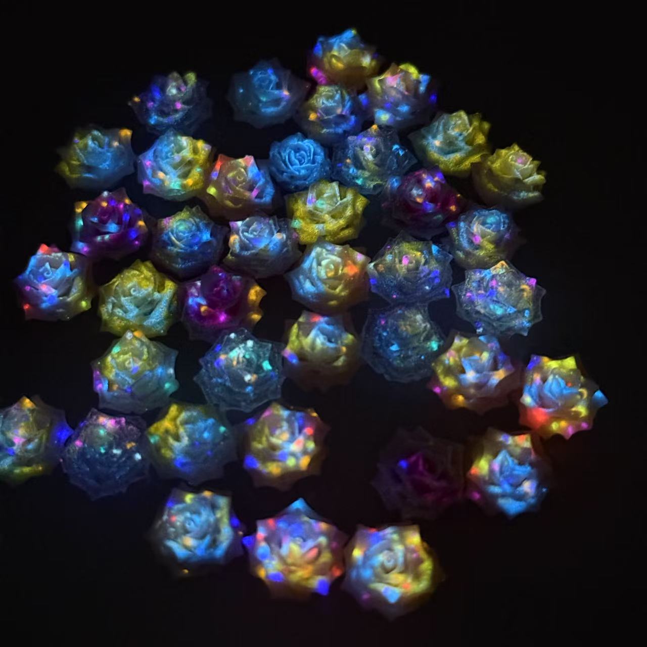 Soft luminous flowers