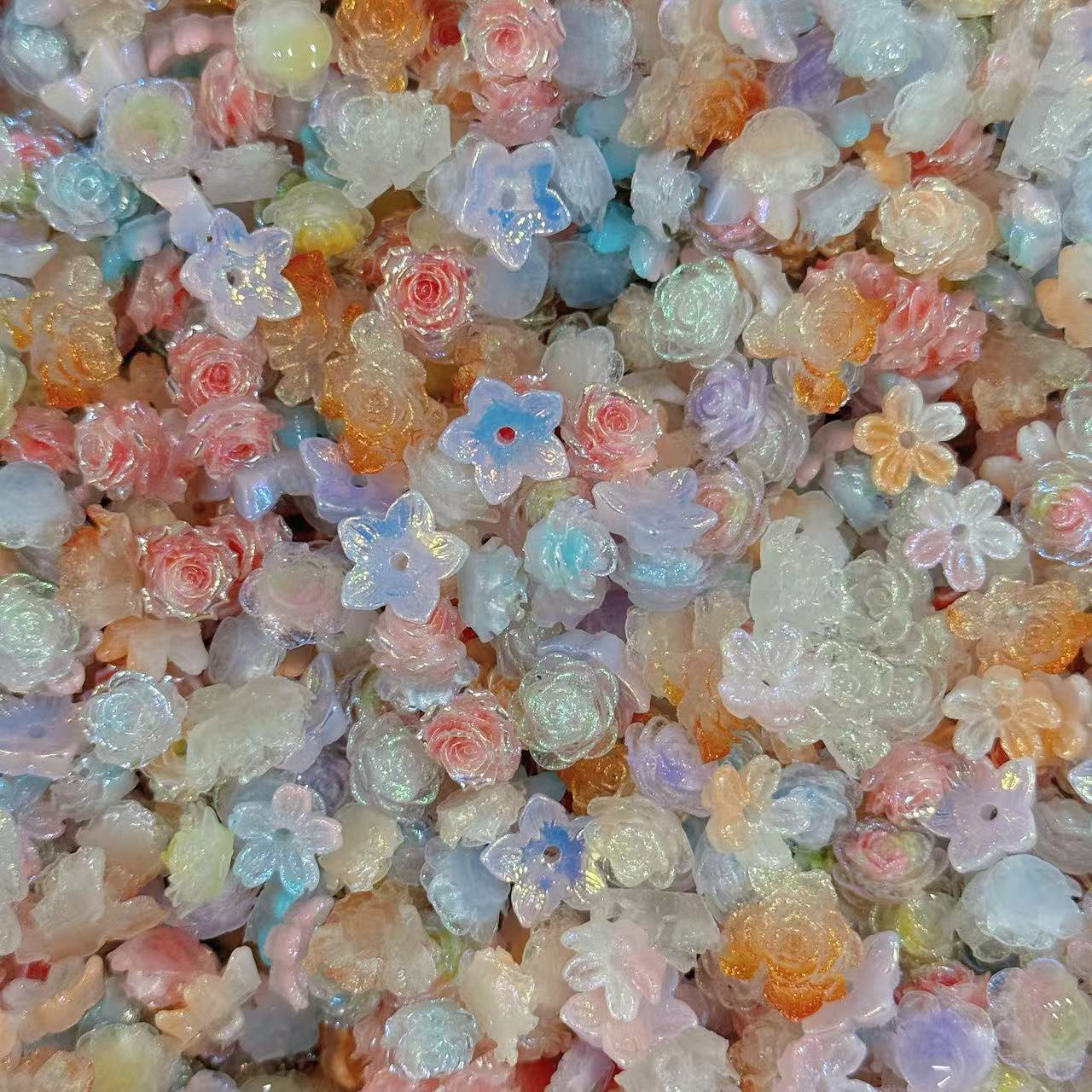 Soft luminous flowers