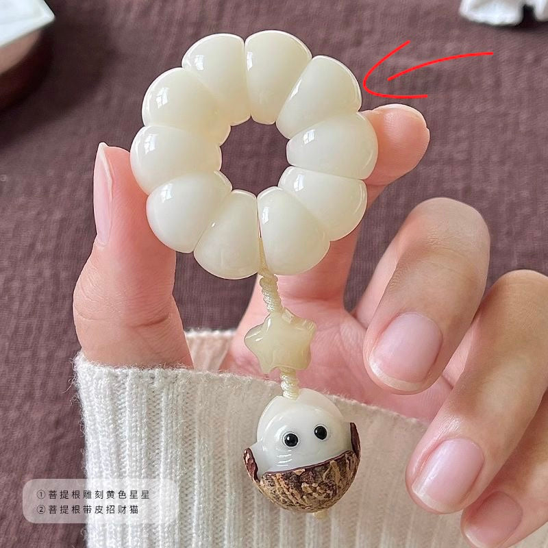Natural Bodhi beads-garlic shape beads