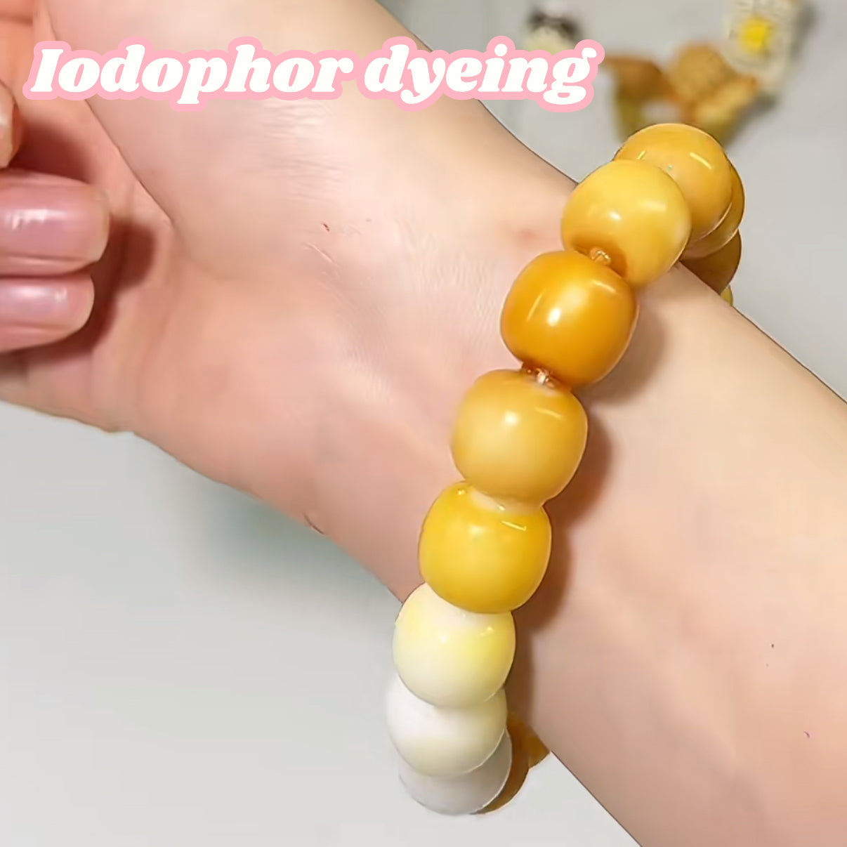 Natural Bodhi beads-white(color DIY)