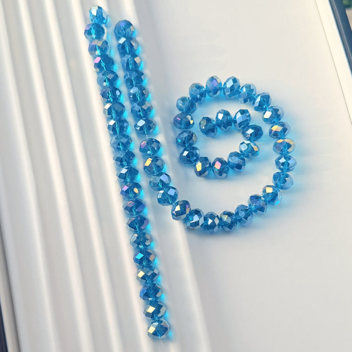 Big size faceted Bling glass crystal beads