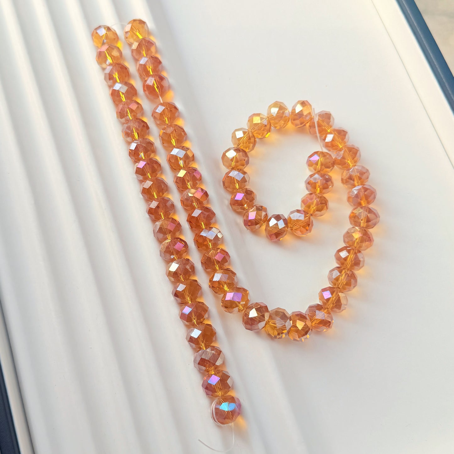 Big size faceted Bling glass crystal beads