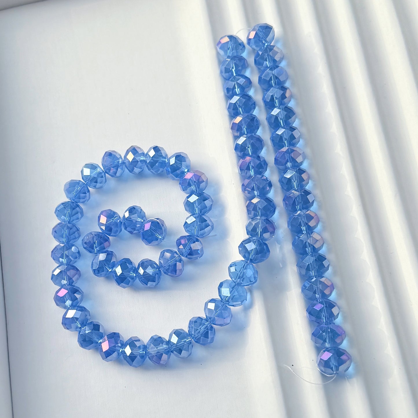 Big size faceted Bling glass crystal beads