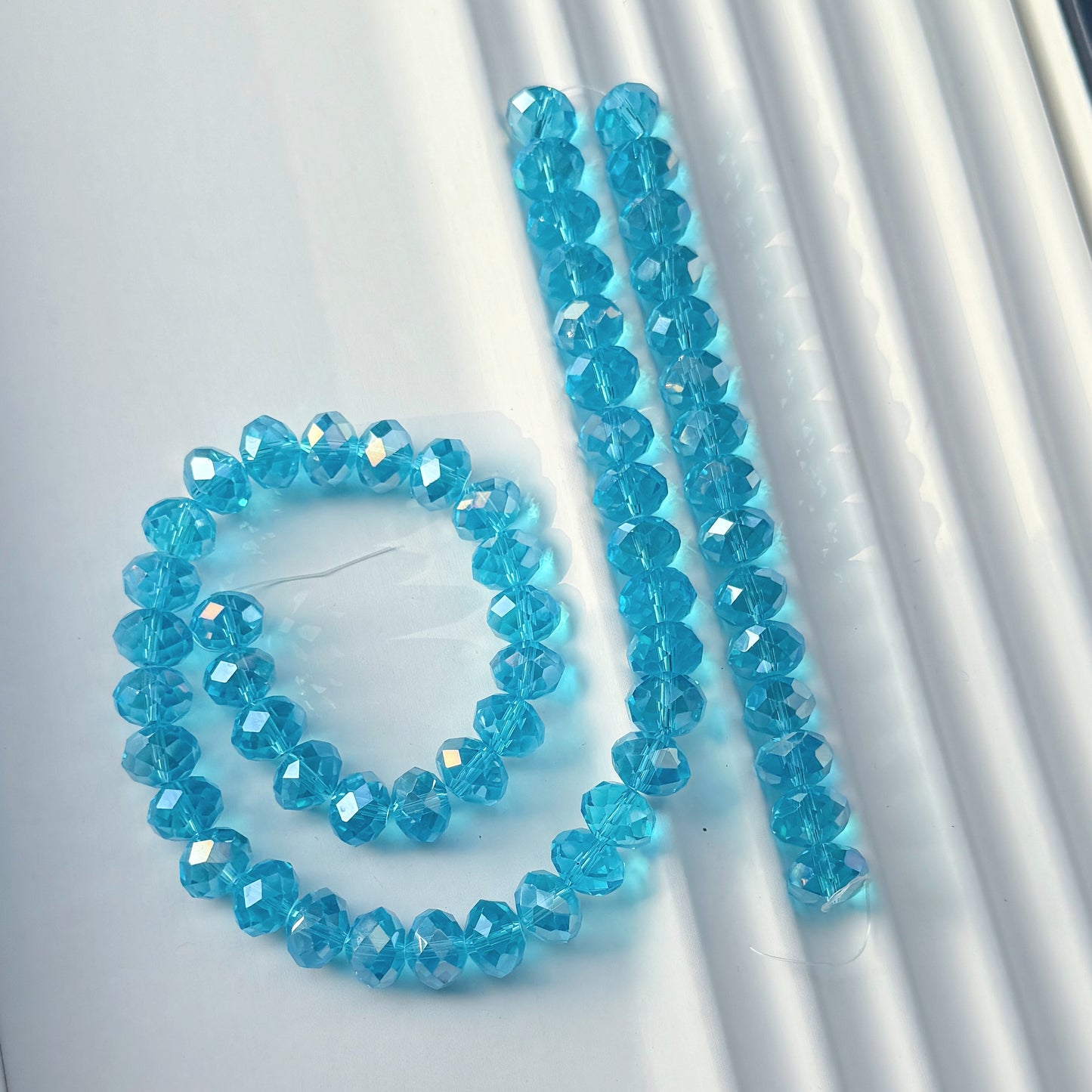 Big size faceted Bling glass crystal beads