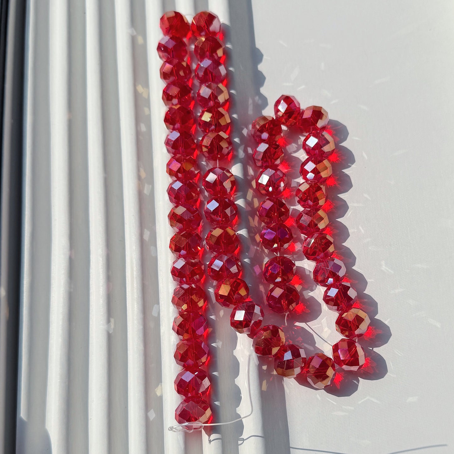 Big size faceted Bling glass crystal beads