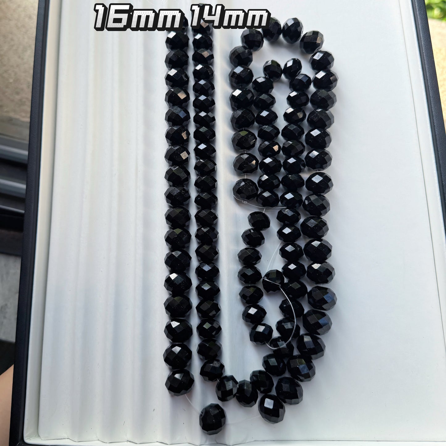 Big size faceted Bling glass crystal beads