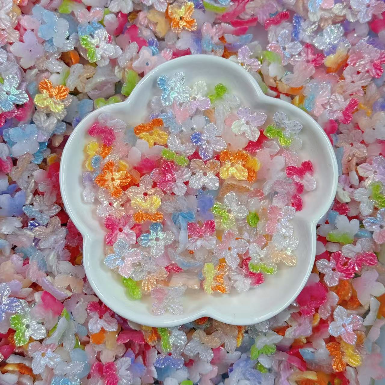 Soft luminous flowers