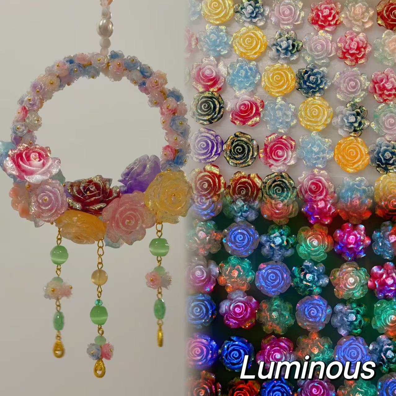 Soft luminous flowers