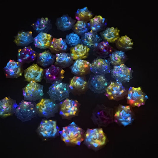 Soft luminous flowers